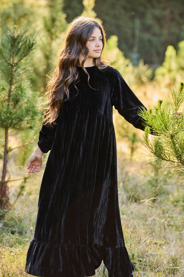 CHLOE CRUSHED VELVET MAXI