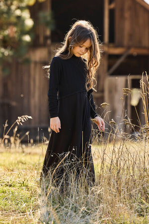 MIA POINTELLE OVERLAY MAXI-BLACK