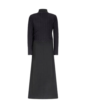 MIA POINTELLE OVERLAY MAXI-BLACK
