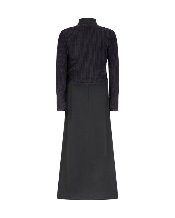 MIA POINTELLE OVERLAY MAXI-BLACK
