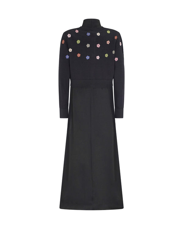 AVA EMBROIDERED CARDI MAXI