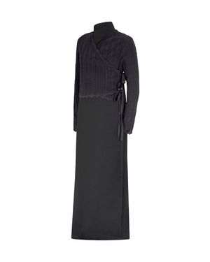 MIA POINTELLE OVERLAY MAXI-BLACK