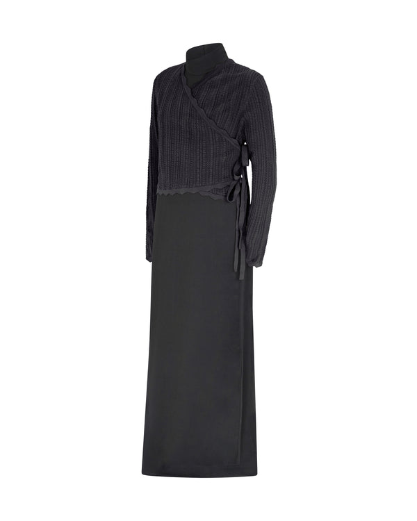 MIA POINTELLE OVERLAY MAXI-BLACK