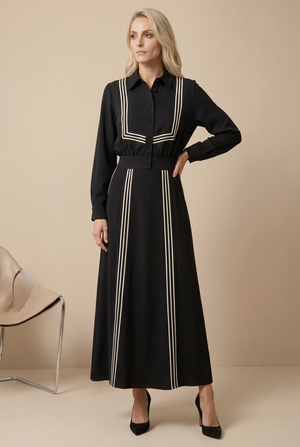 CONTRAST TRIM MAXI