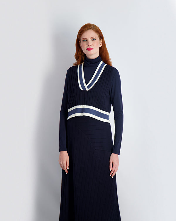 VARSITY VEST-NAVY