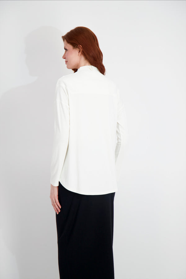 SPORTS ZIP TEE-WHITE