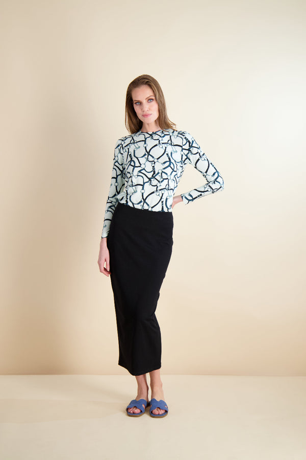 PASHMINA SKIRT - BLACK