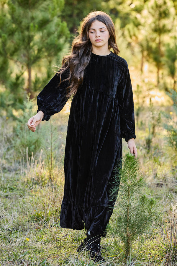CHLOE CRUSHED VELVET MAXI