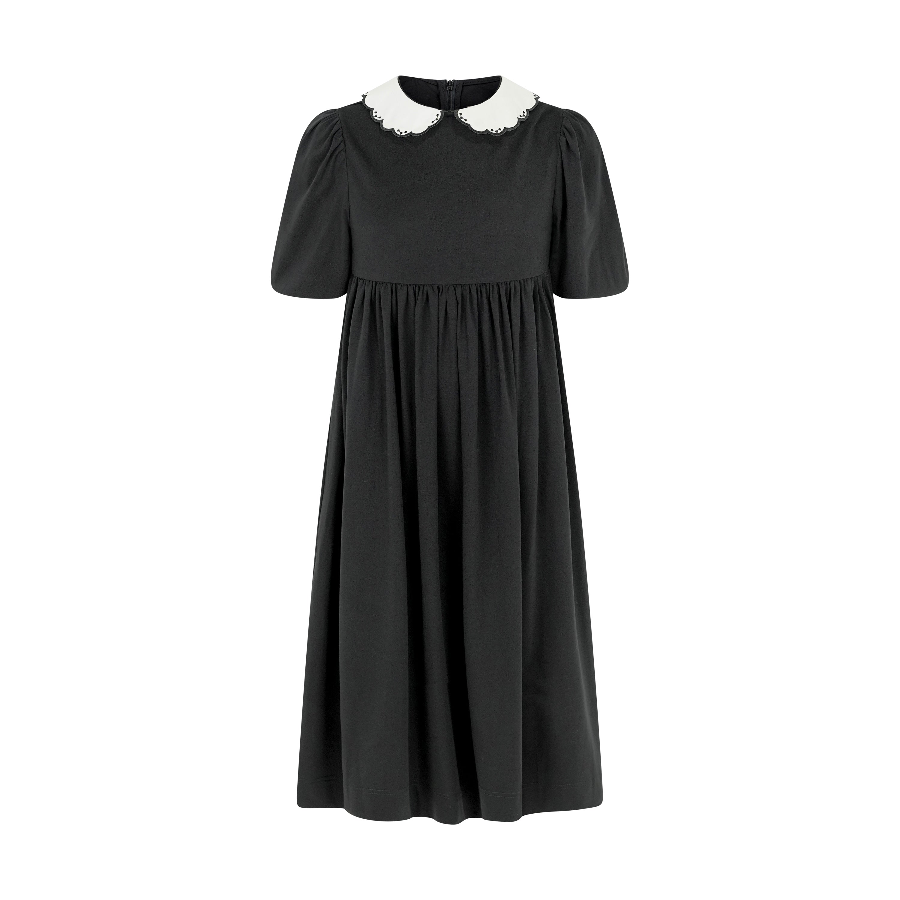 MADISON CONTRAST COLLAR MAXI Black / 12YR MADISON CONTRAST COLLAR MAXI Black / 12YR