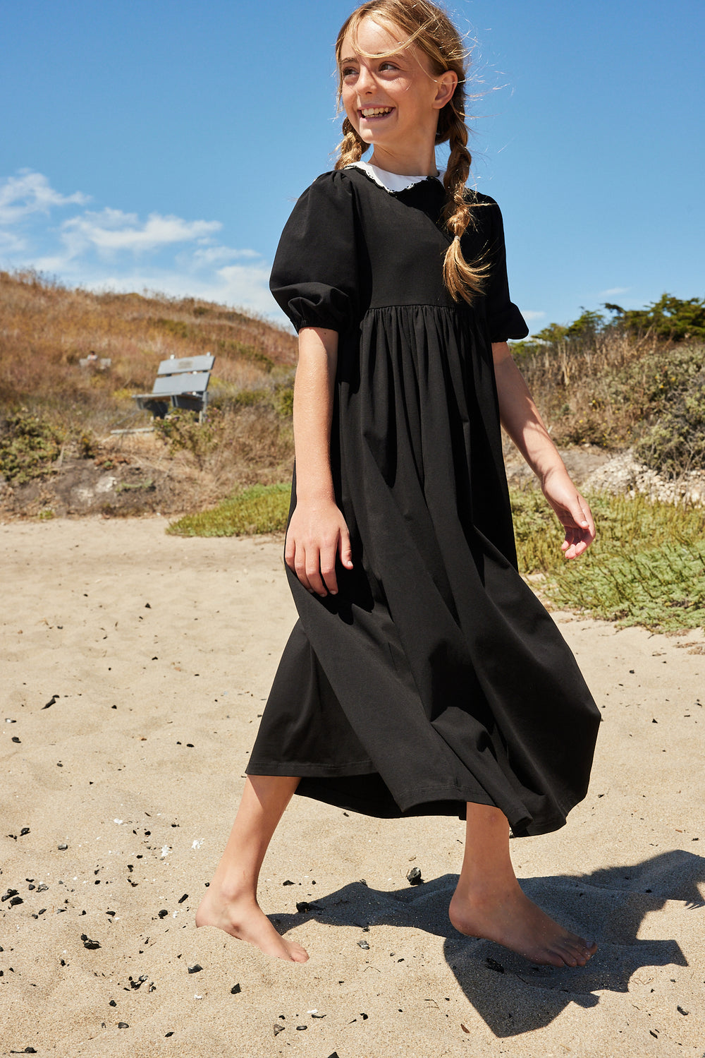 MADISON CONTRAST COLLAR MAXI