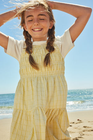 BELLA SEERSUCKER JUMPER-YELLOW