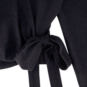 WRAP OVERLAY MAXI-BLACK