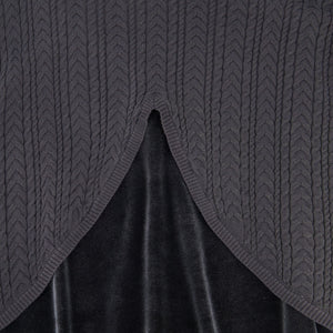 CABLE KNIT OVERLAY MAXI