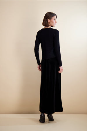 CABLE KNIT OVERLAY MAXI