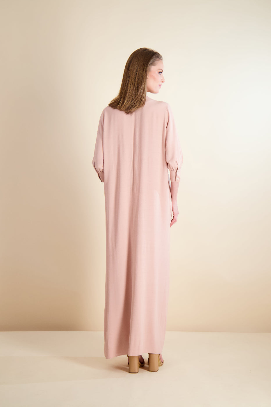 rose long sleeve maxi dress Rose Warehouse Tulle Plunge Neck Long Sleeve Tier Maxi Dress