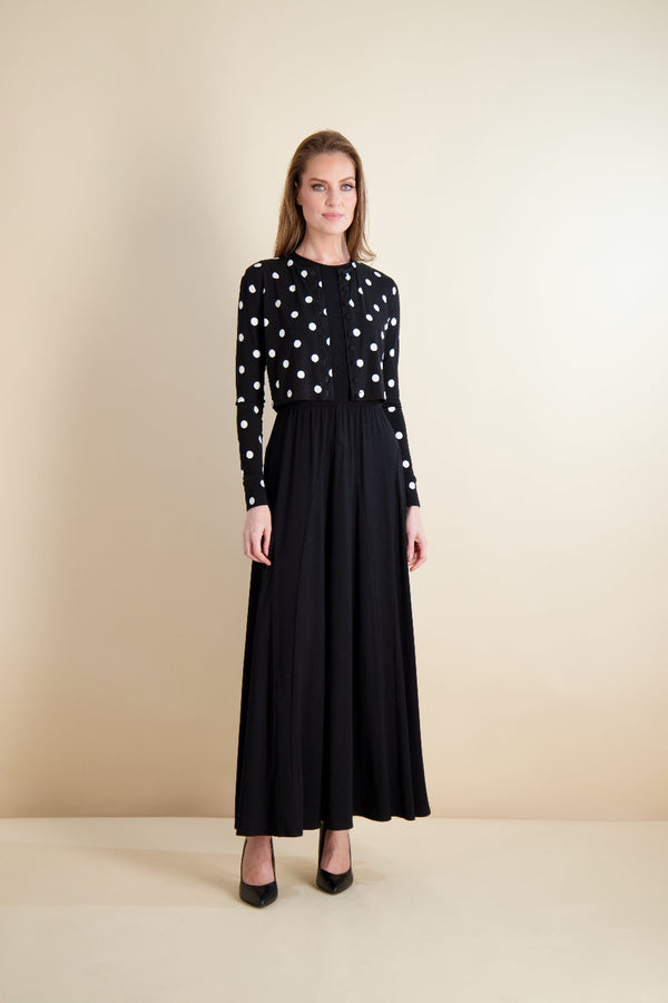 CARDI OVERLAY SET-POLKA DOT