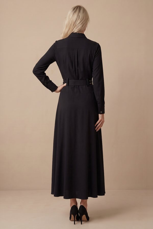 BELTED MAXI 2.0- BLACK