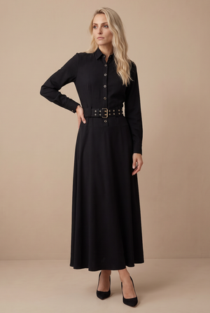 BELTED MAXI 2.0- BLACK