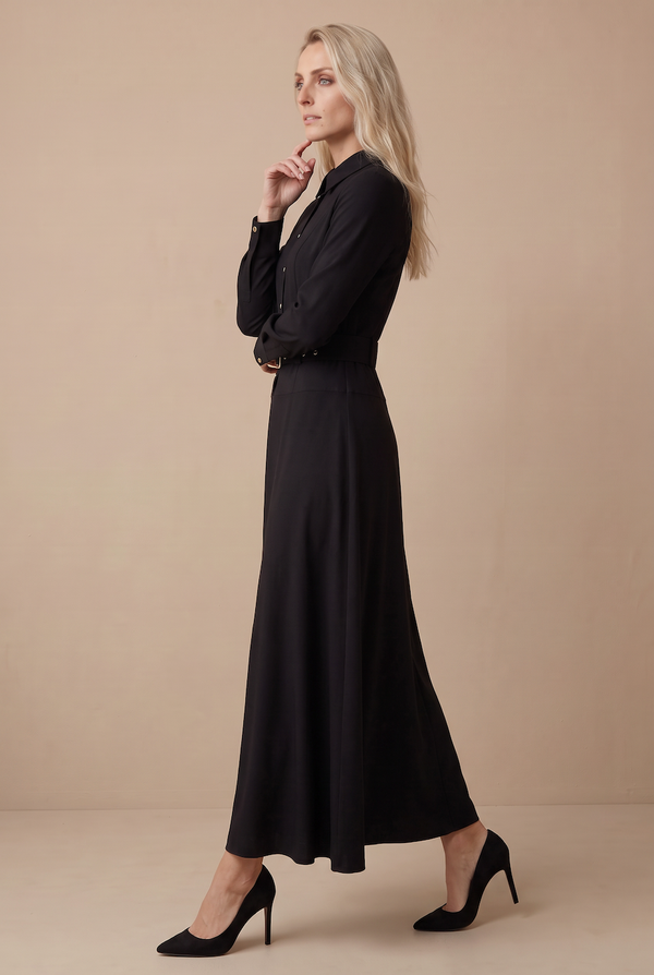 BELTED MAXI 2.0- BLACK