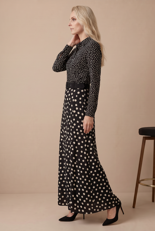 POLKA DOT COMBO MAXI