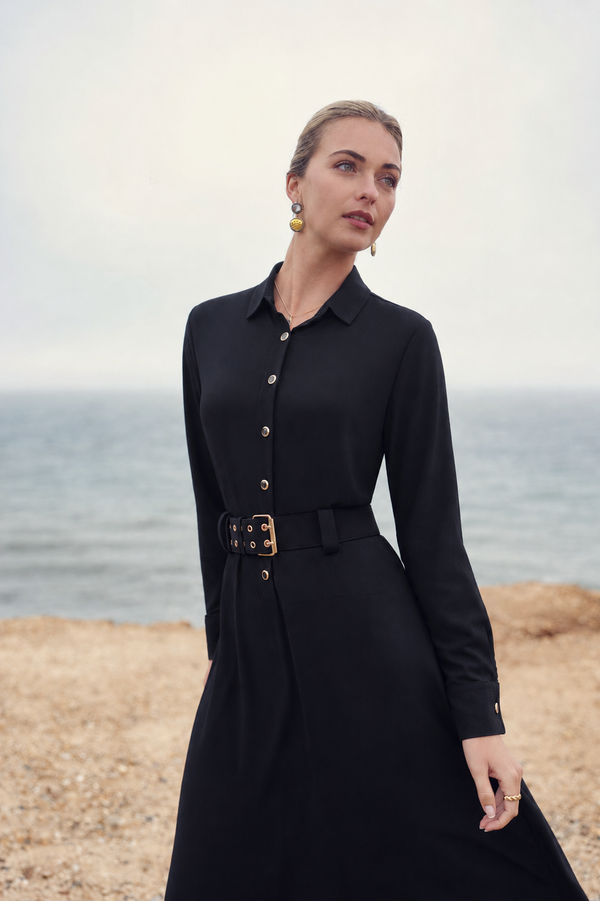 BELTED MAXI 2.0- BLACK