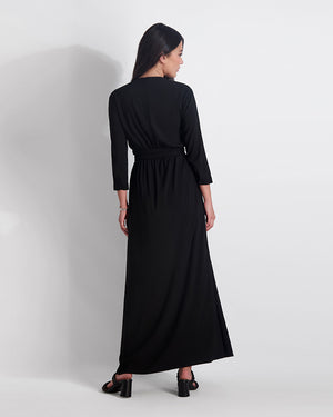 DOUBLE WRAP MAXI-BLACK