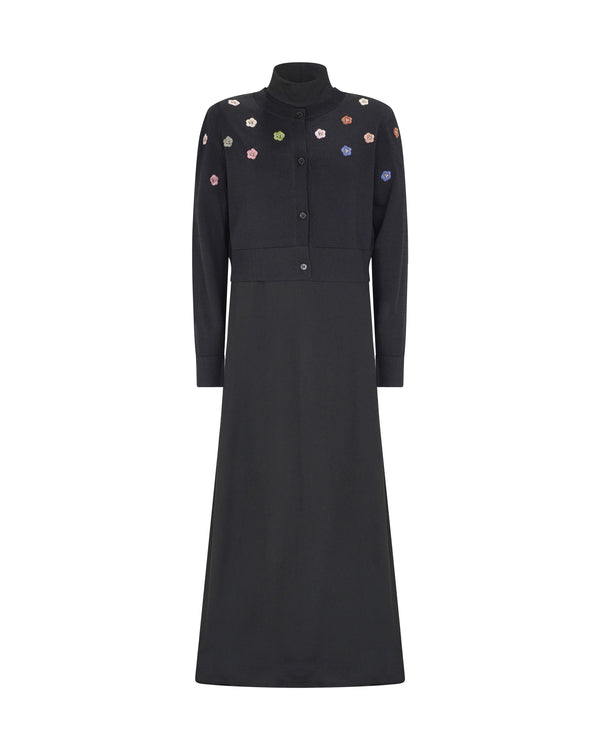 AVA EMBROIDERED CARDI MAXI