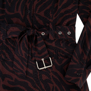 BELTED MAXI-PRINT