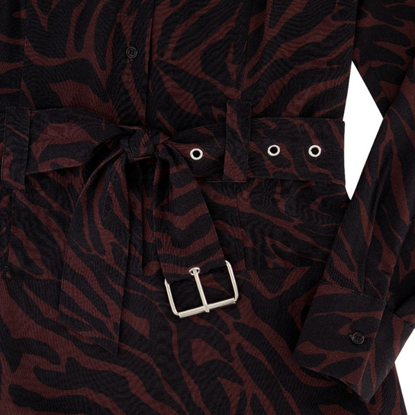 BELTED MAXI-PRINT