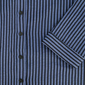 BUTTON FRONT MAXI -SEERSUCKER