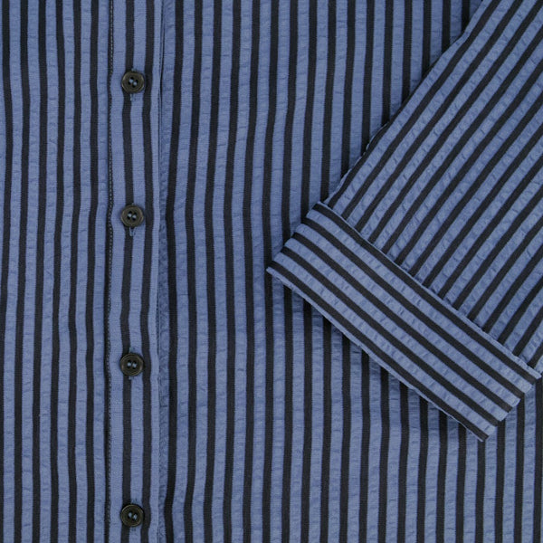 BUTTON FRONT MAXI -SEERSUCKER