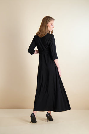 WRAP MAXI-BLACK