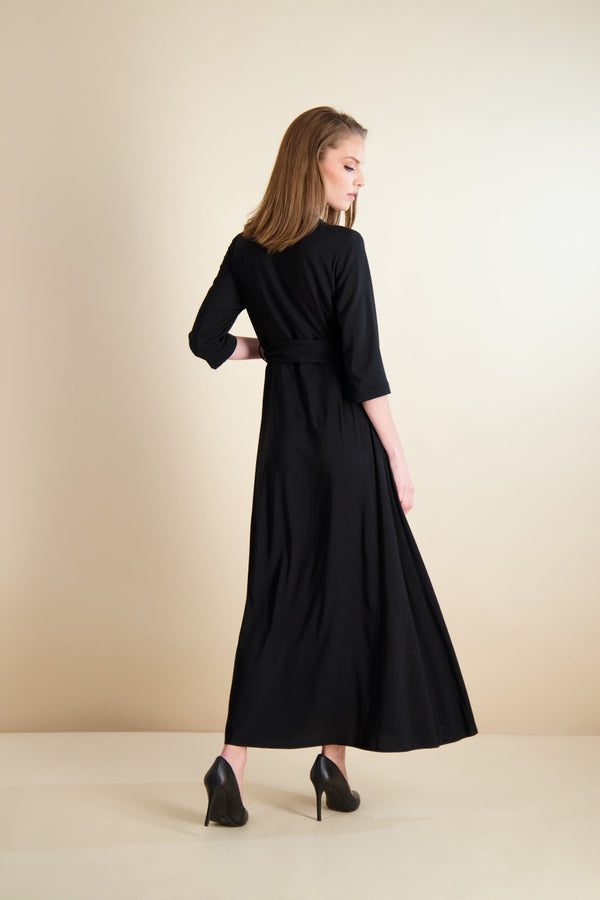 WRAP MAXI-BLACK