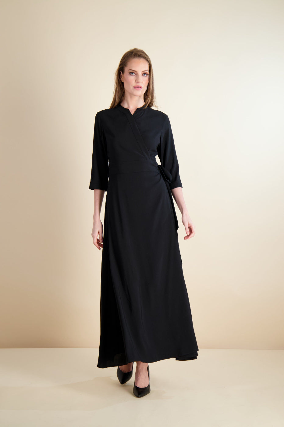 WRAP MAXI-BLACK