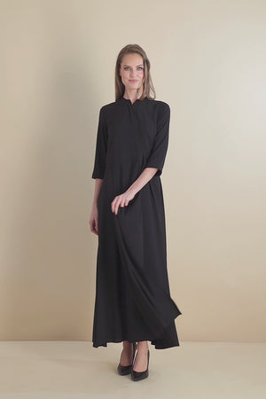 WRAP MAXI-BLACK