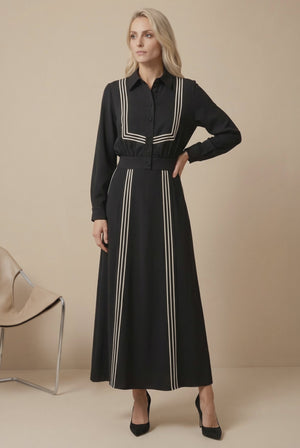 CONTRAST TRIM MAXI