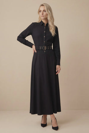 BELTED MAXI 2.0- BLACK