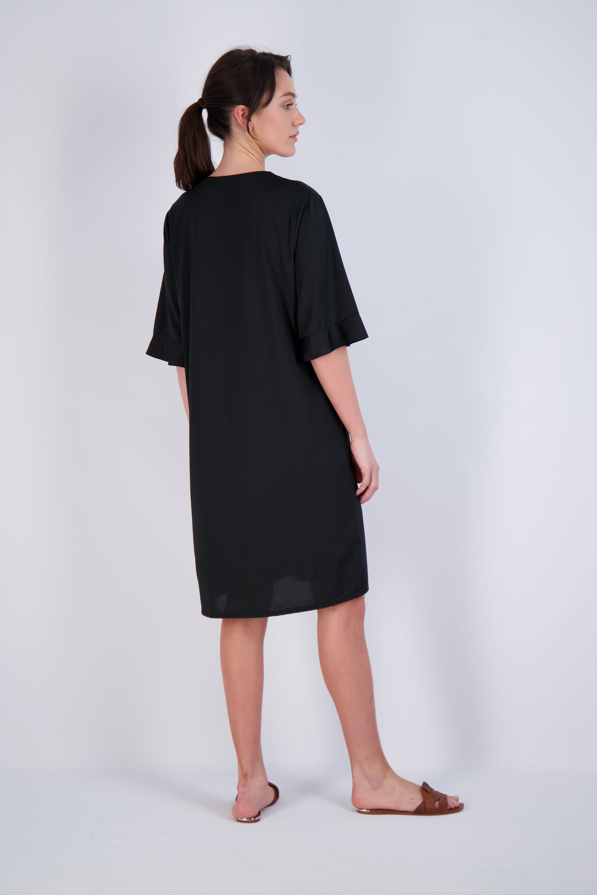 swim dress short sleeve Tunic Short Sleeve Swim Dress kaleidoscope / XS by HydroChic