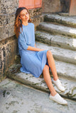 OVERSIZED TEE-INFINITY BLUE