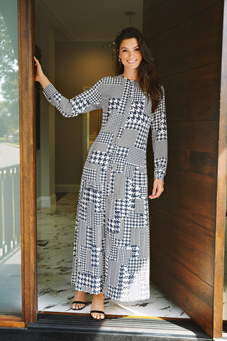 LOIS MAXI-HOUNDSTOOTH